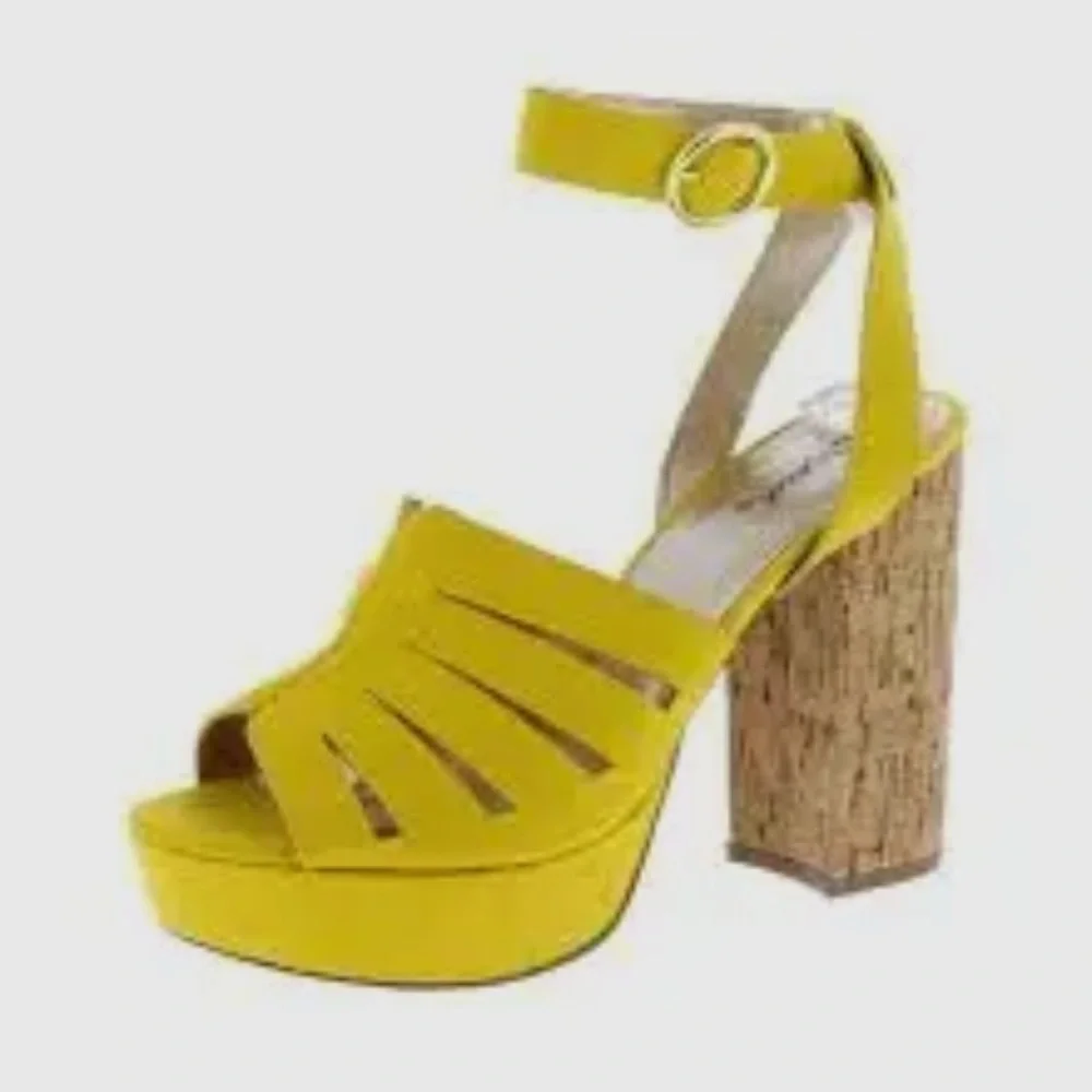 Yellow Platform Sandals